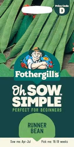 Mr Fothergill's Oh Sow Simple Green Runner Bean Vegetable Seeds – 1