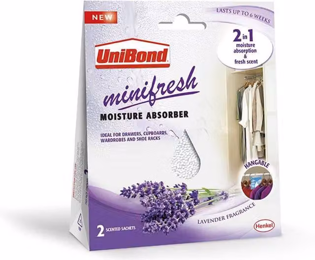 UniBond Minifresh Moisture Absorbent Sachet Lavender in Purple