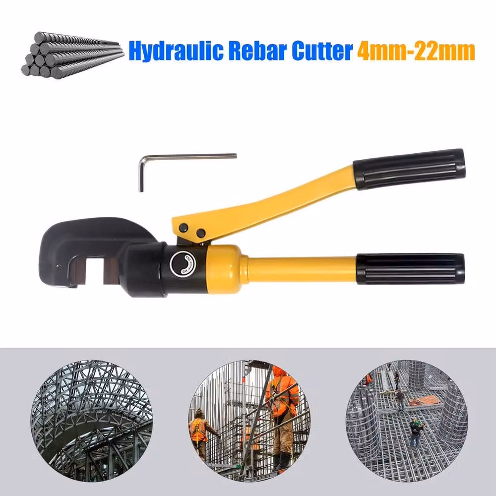 SPETLEK 13 Ton Hydraulic Steel Cutter Tool, 4-22mm, Yellow, W: 520 mm – 3