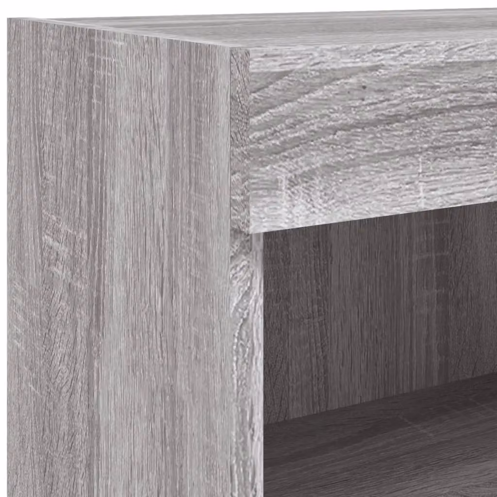 Berkfield Home TV Cabinet with LED Lights in Grey Sonoma, W/D/H: 80 x 30 x 30 cm – 8