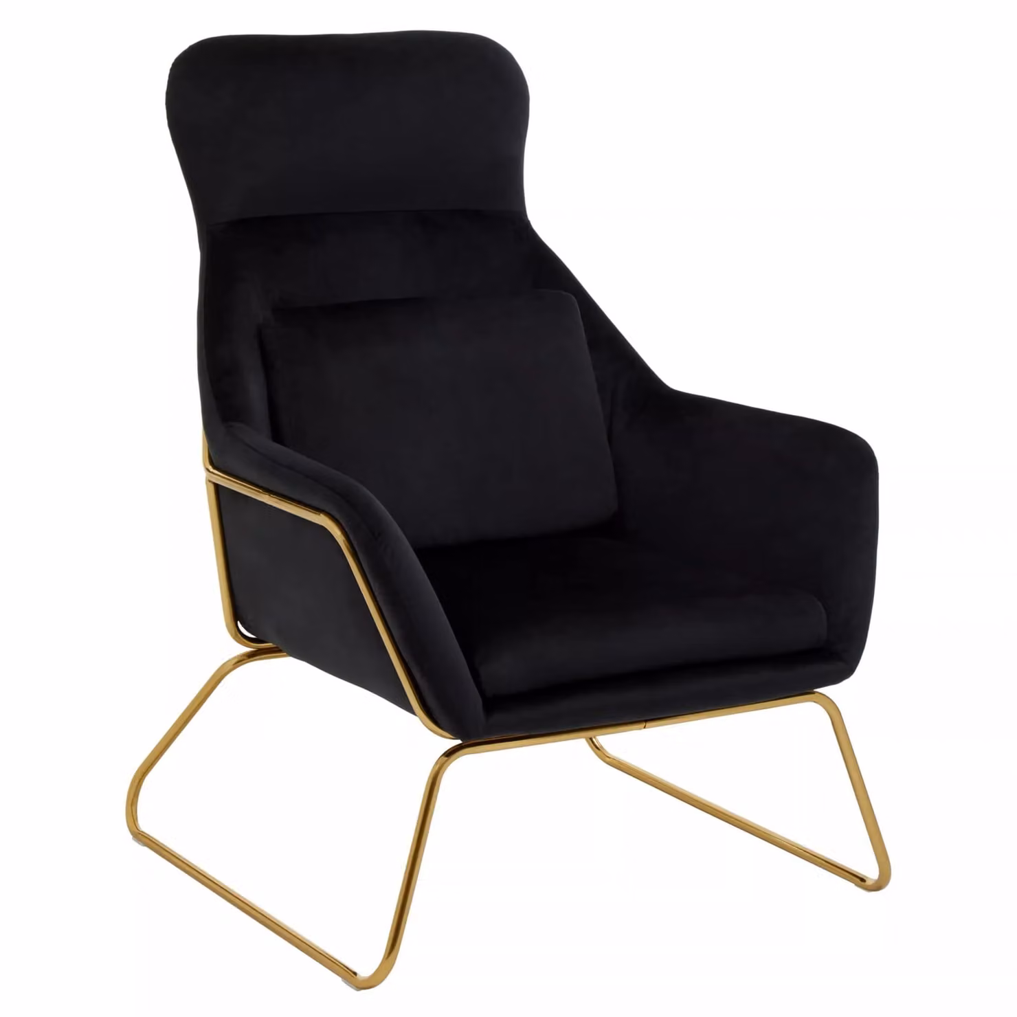 Orsina Stockholm Black Velvet Armchair – 2