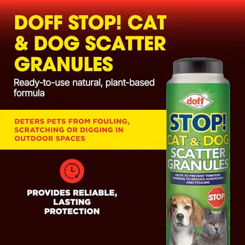 Doff Stop! Cat and Dog Scatter Granules Repellent, 700g Shaker Pack – 3