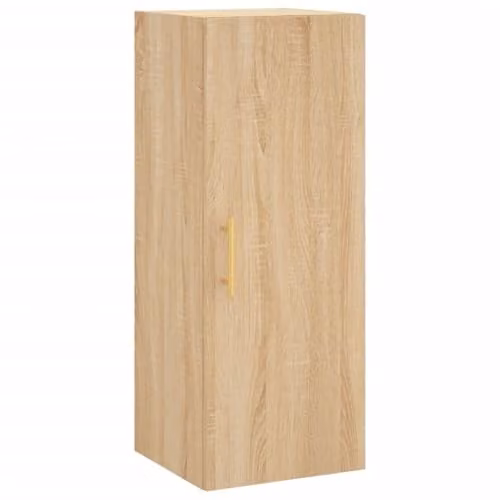 vidaXL Wall Mounted Cabinet in Brown, W/D/H: 34.5 x 34 x 90 cm – 1