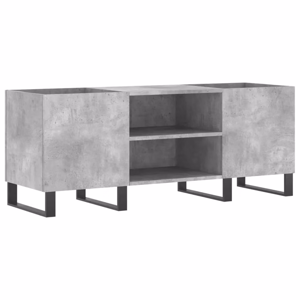 Berkfield Home Industrial Record Cabinet in Concrete Grey, W/D/H: 121 x 38 x 48 cm – 2