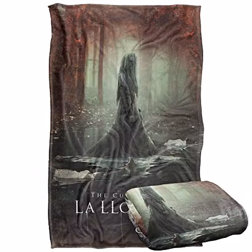 LOGOVISION The Curse Of La Llorona Poster Super Soft Fleece Throw Blanket, Multicolour, W: 91 cm, D: 147 cm – 1