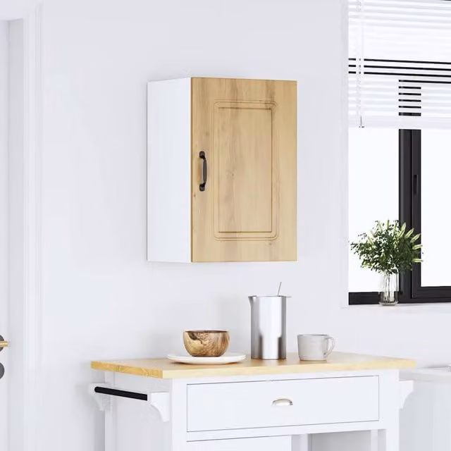 Berkfield Home Kalmar Kitchen Wall Cabinet in Artisan Oak Brown, W/D/H: 60.0 x 31.0 x 40.0 cm