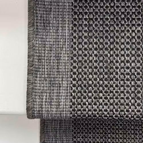 runrug Reversible Flatweave Stair Runner Rug, Midnight Blue and Grey, W: 70 cm, L: 570 cm – 4