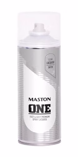 Maston One Spuitlak Clear Satin Gloss Wood Lacquer, 400 ml