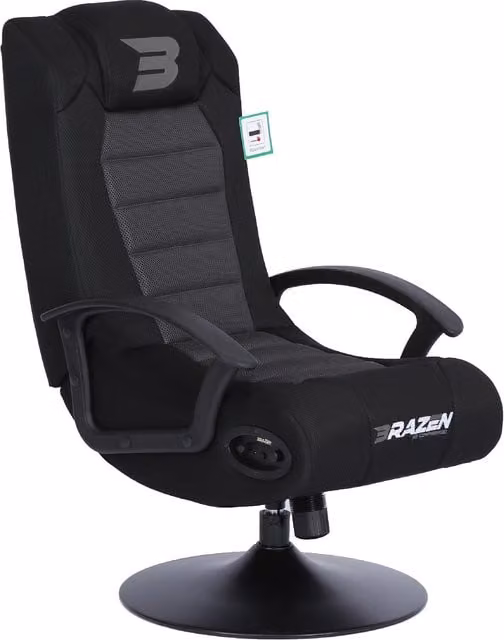 BraZen Stag 2.1 Bluetooth Surround Sound Gaming Chair in Grey