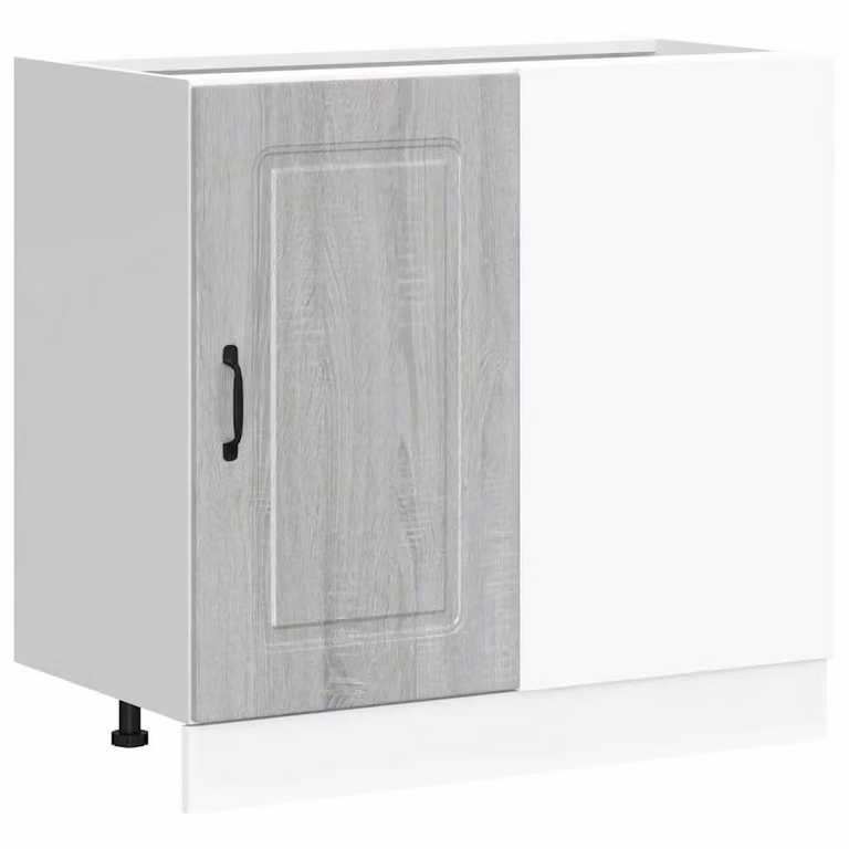 Berkfield Home Kalmar Grey Sonoma Modern Kitchen Base Unit in Matt Engineered Wood