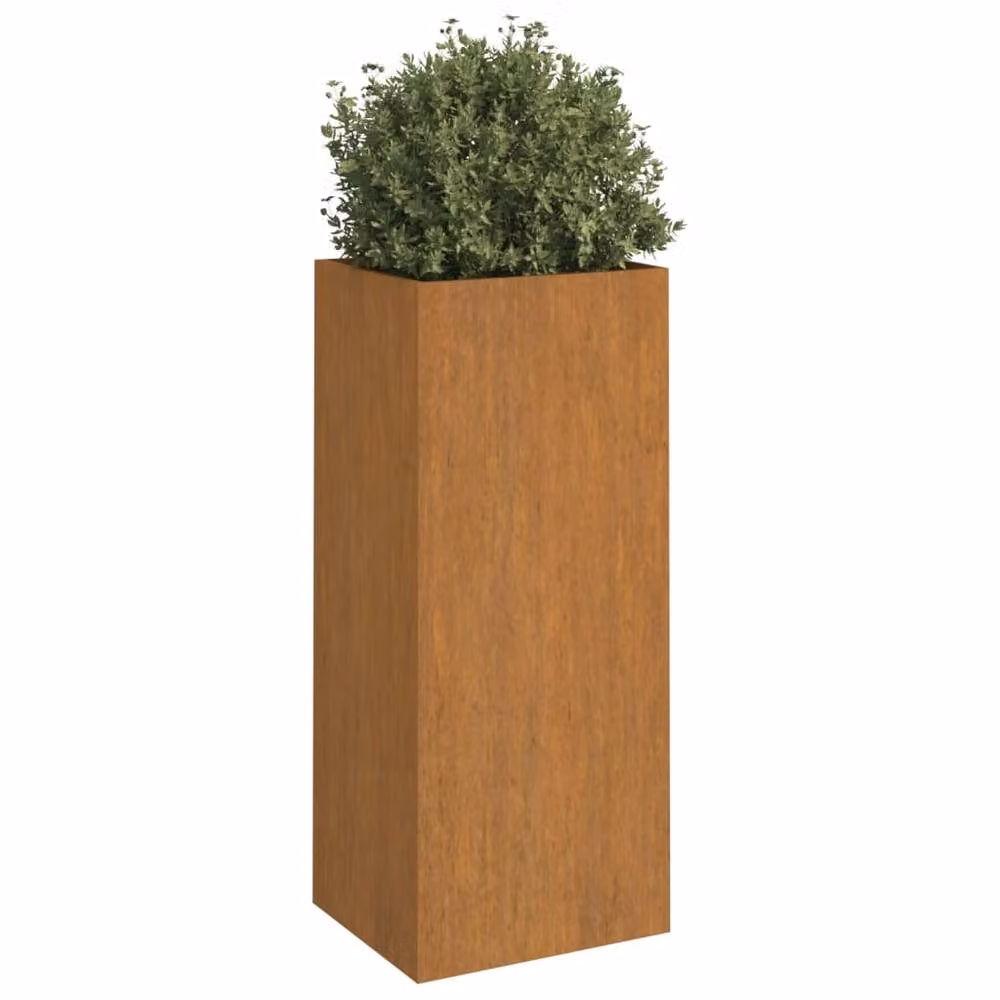Berkfield Home Corten Steel Planter Tub in Brown, W/D/H: 32 x 29 x 75 cm – 2