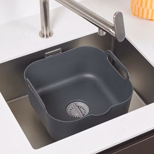 ReBorn Recycled Plastic Washing Up Bowl, 9L, Dark Grey – 2