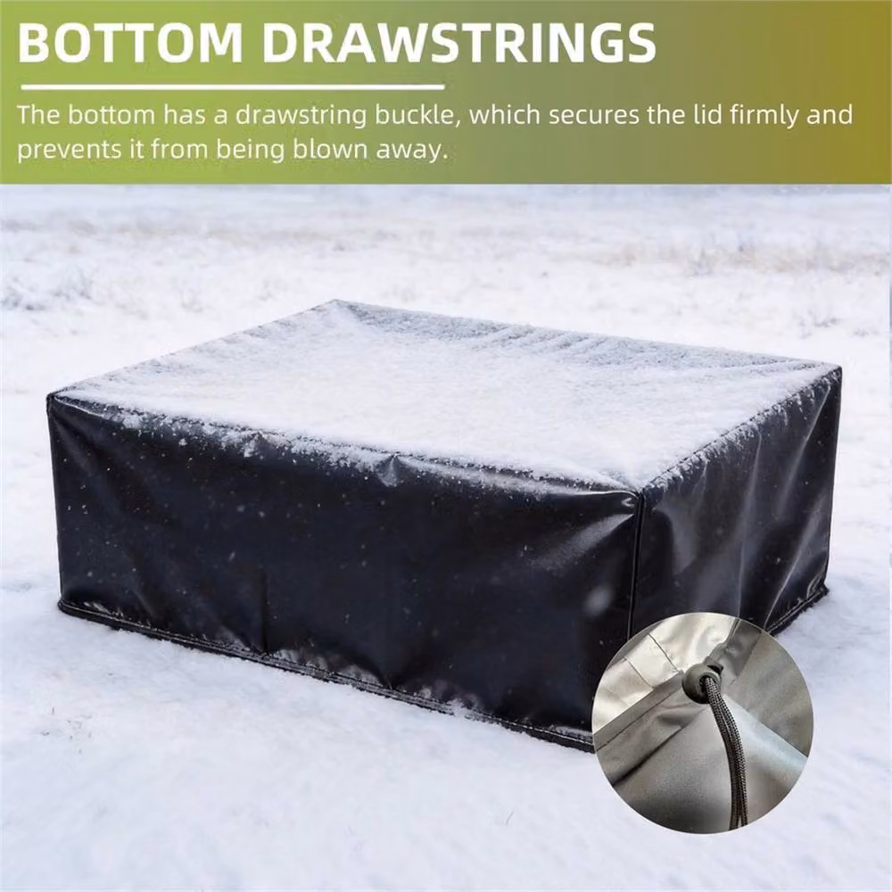 VOGREX Waterproof 420D Fabric Garden Patio Sofa Cover in Black, 200 cm – 4