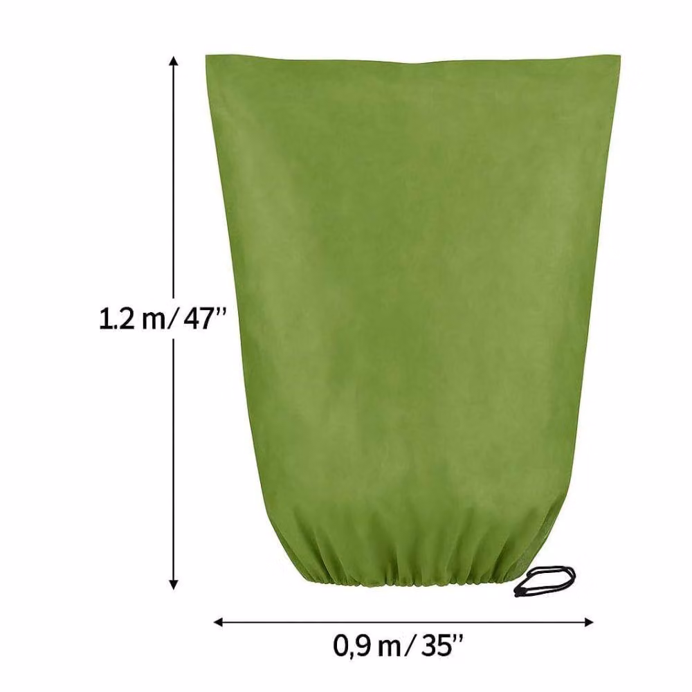 Marco Paul 3-Pack Plant Warming Fleece Covers in Green for Winter Protection – 2