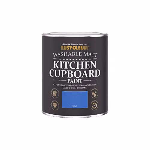 Rust-Oleum Blue Kitchen Cupboard Paint in Matt Finish - Cobalt 750ml – 3