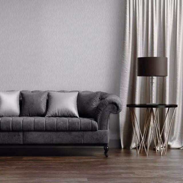 Muriva Abstract Metallic Silver Textured Wallpaper Roll