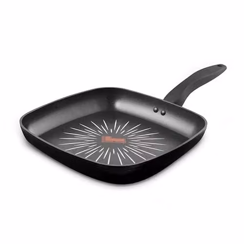 Tower SmartStart Forged Aluminium Non-Stick Grill Pan, Black, 26cm