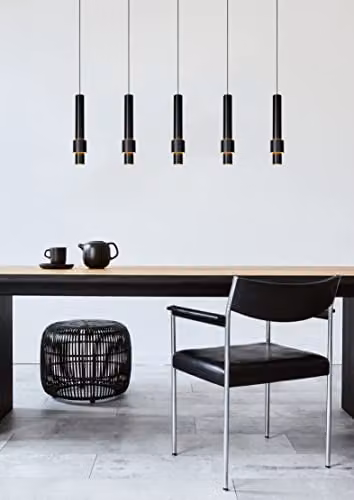 Lucide Margary Dimmable Modern LED Suspended Pendant Light in Black – 2