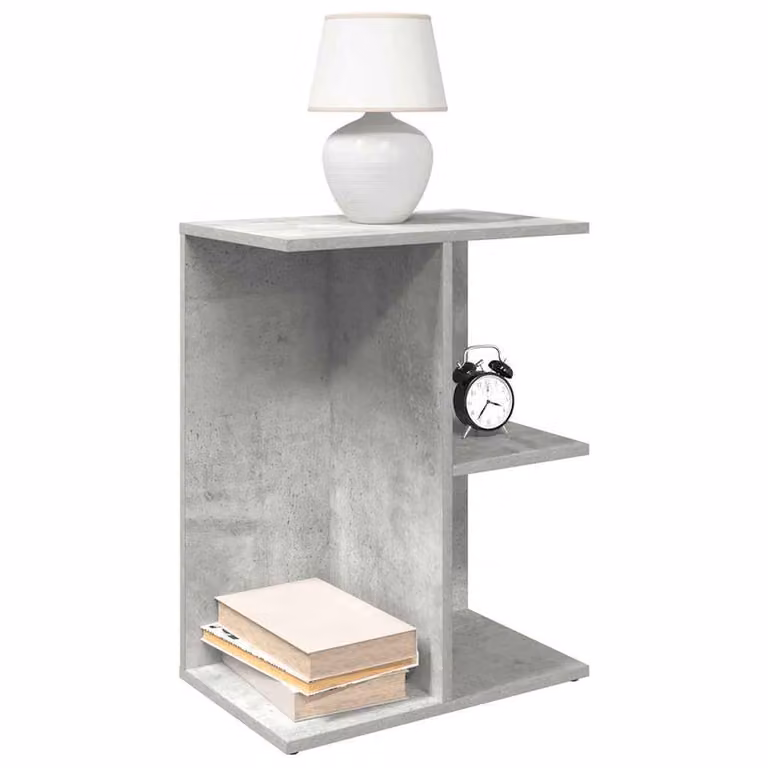 Berkfield Home Elegant Bedside Tables, 2 Piece Set, Concrete Grey, W: 46.5 cm, D: 29 cm, H: 61 cm
