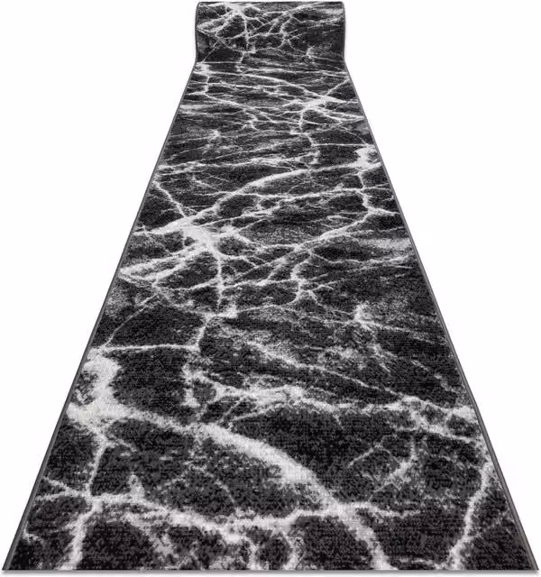 RugsX Bcf Morad Grey Modern Polypropylene Runner, W: 70 cm, L: 200 cm – 1