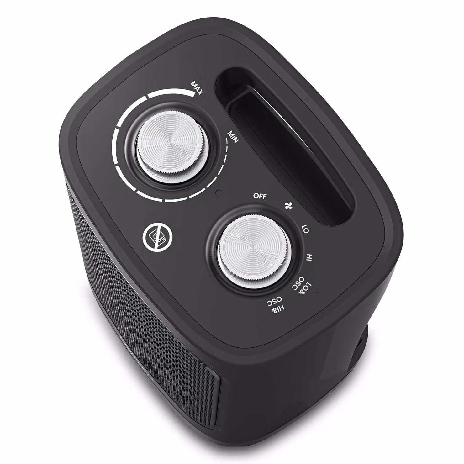 Pro Breeze 1800W Mini Ceramic Fan Heater in Black with Thermostat, Overheat and Tilt Protection – 2