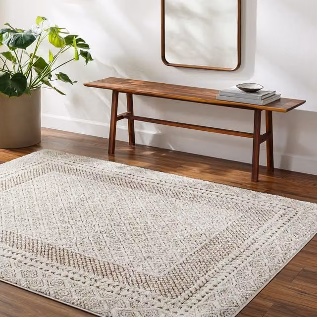 Livabliss Freud Modern High Pile Rug in Black and Brown, W: 120 cm, L: 170 cm – 1
