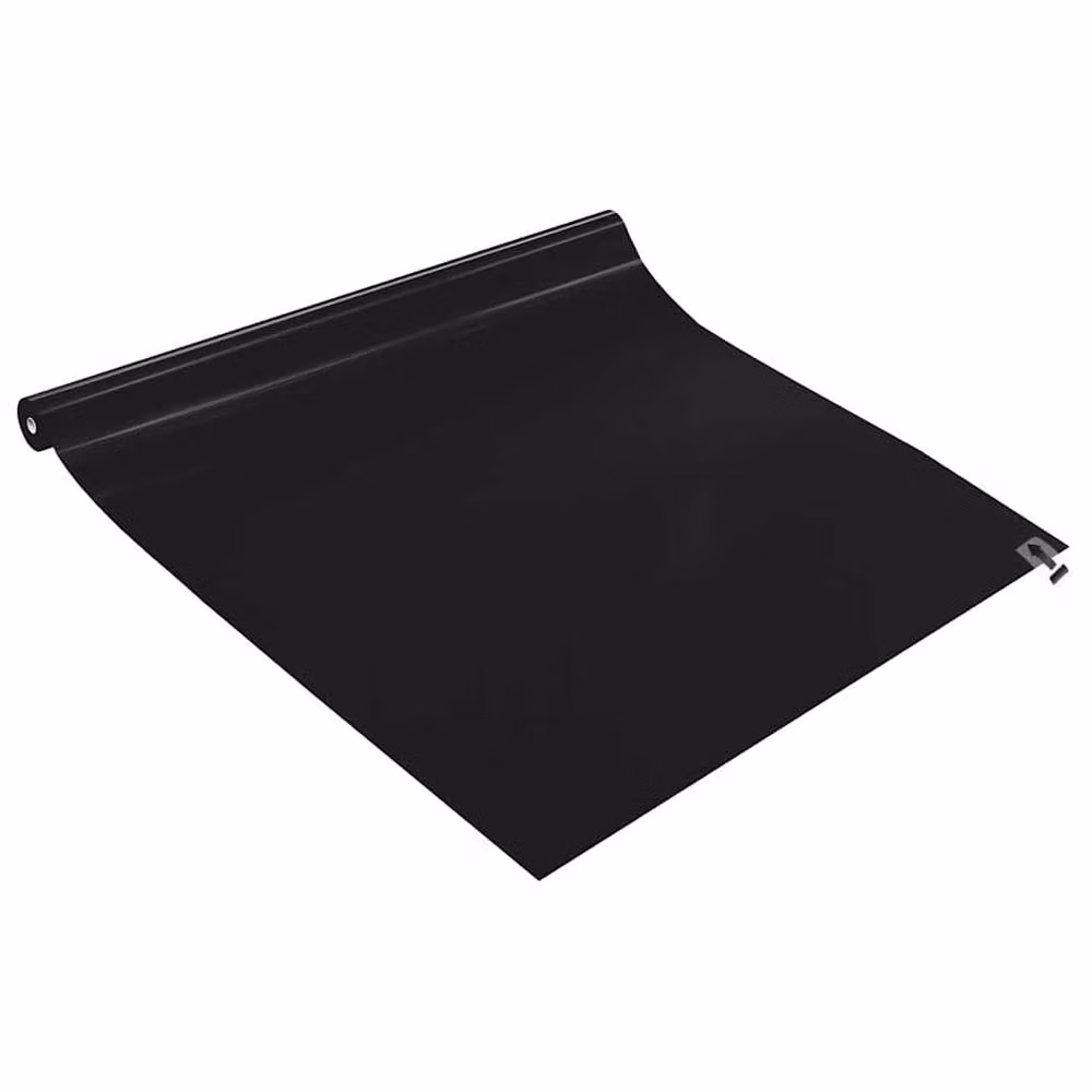 Berkfield Home Static Frosted Black PVC Window Films, 5 Pack – 4