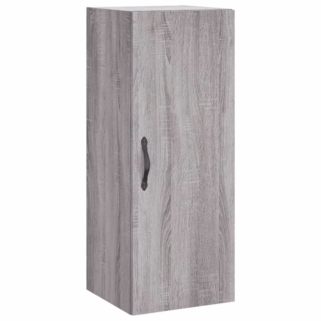 Berkfield Home Wall Mounted Cabinet in Grey Sonoma, W/D/H: 34.5 x 34 x 90 cm – 2