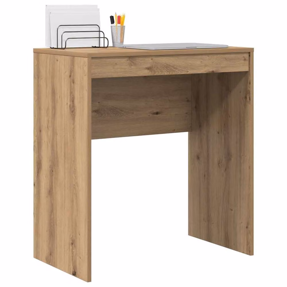 Berkfield Home Artisan Oak Writing Desk in Brown, W/D/H: 120 x 40 x 76 cm – 2