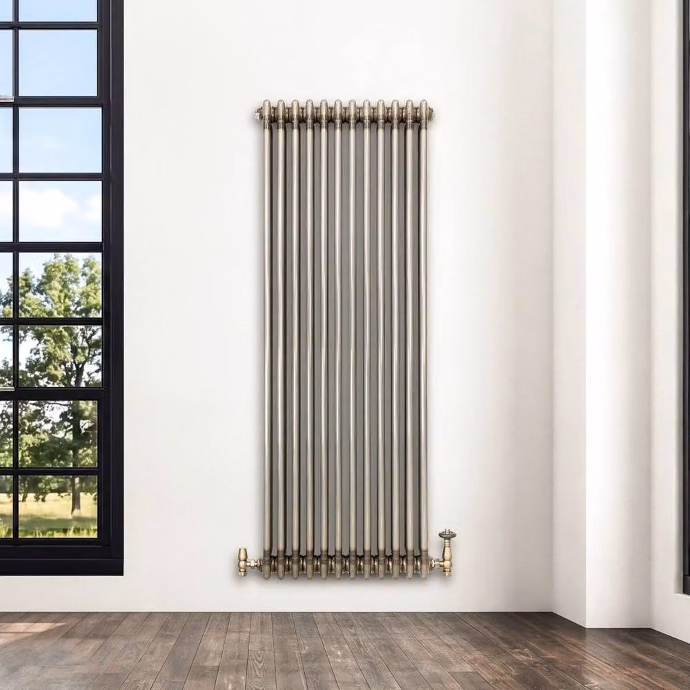 Monstershop Traditional 3 Column Steel Radiator in Silver, W: 150 cm, H: 56 cm – 4