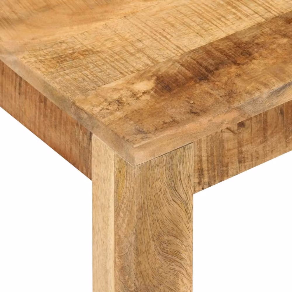Berkfield Home Brown Mango Wood Coffee Table, W/D/H: 55 x 55 x 35 cm – 2