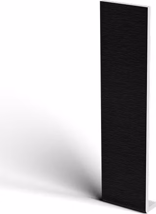 Freefoam Black Ash Woodgrain WPC Fascia Capping Box End Board, Width: 40 cm, Length: 1.25 m, Thickness: 10 mm