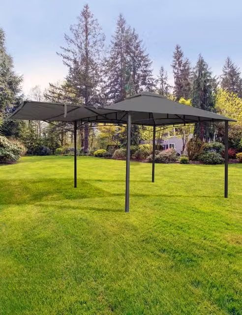 Royalcraft Algarve Extending Metal Gazebo in Grey