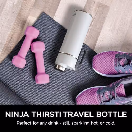 Ninja Thirsti Vacuum Insulated Stainless Steel Water Bottle and Flask with Leak-Proof Screw Lid, White, 700 ml – 2