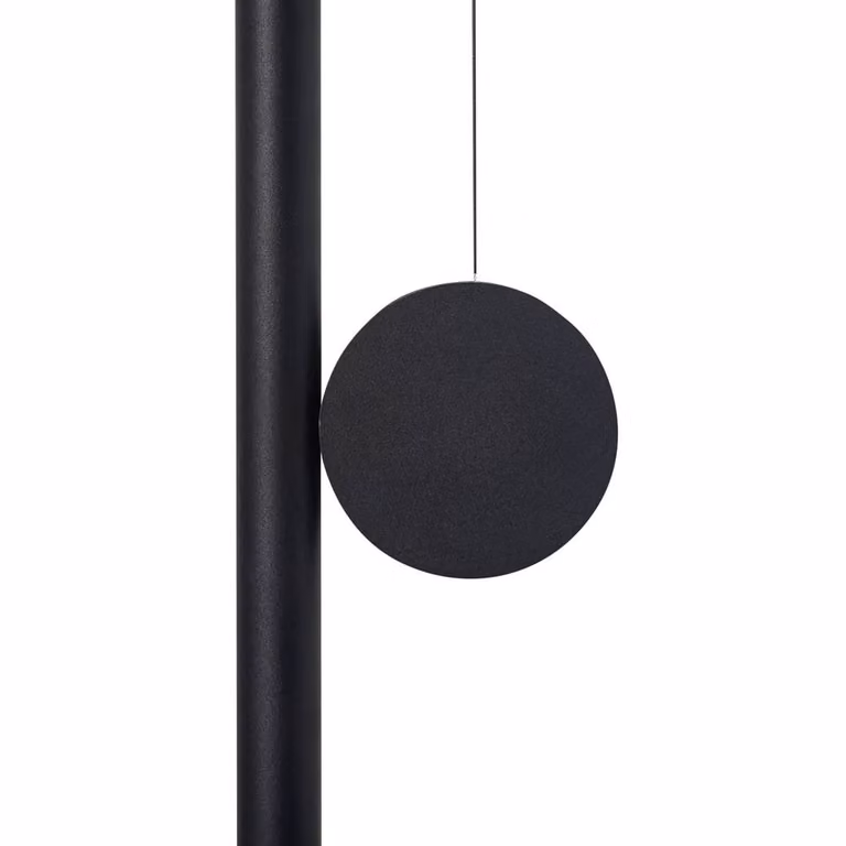 Wyld and Coco Black Aluminium Pendant Lamp with Adjustable LED Shade