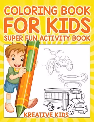 Kreative Kids Multicolour Super Fun Activity Colouring Book for Children