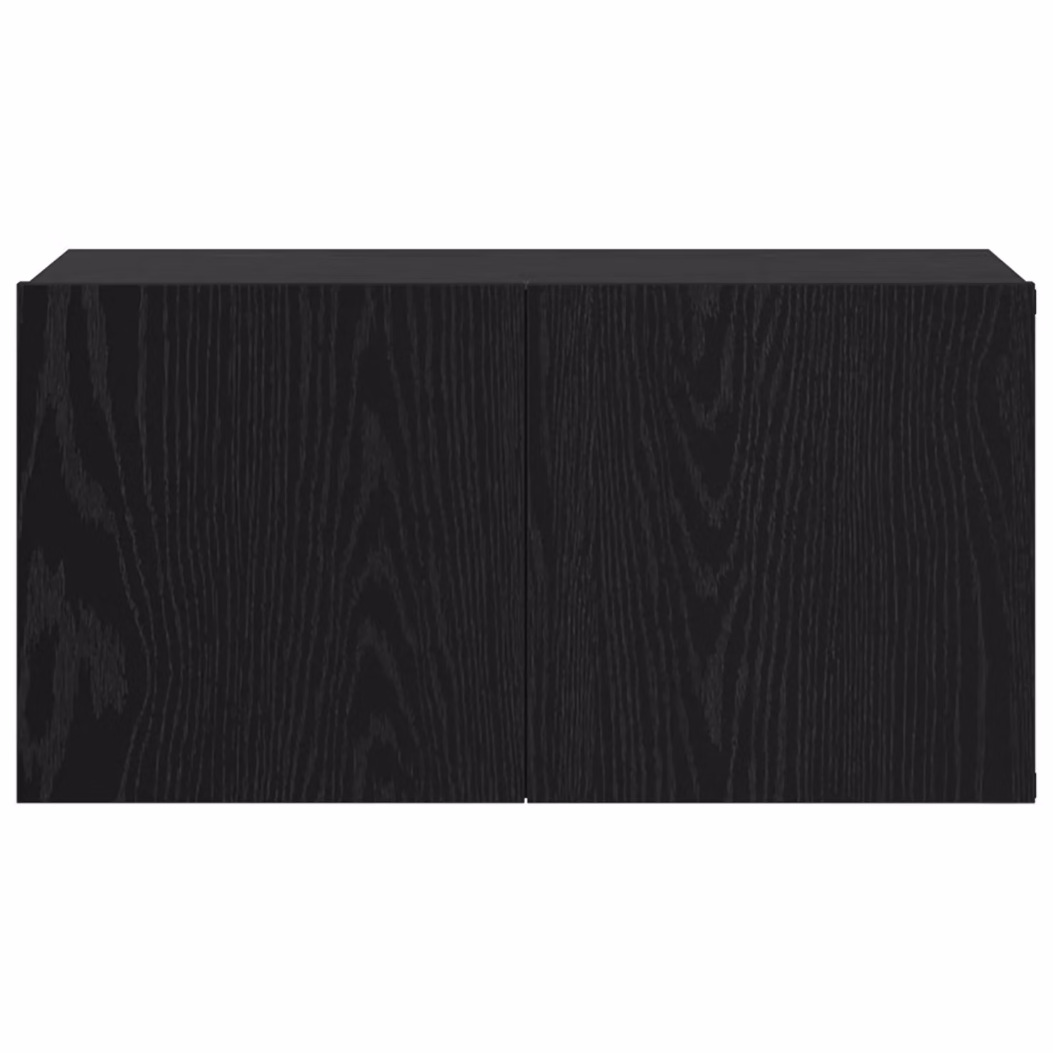 Berkfield Home Modern Wall Mounted Small TV Cabinet in Black Oak Engineered Wood – 4