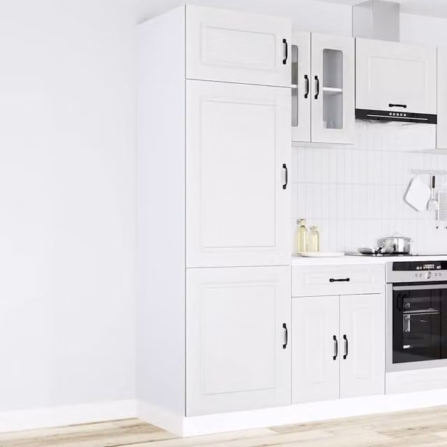 Berkfield Home Kalmar White Kitchen Wall Unit with Hinged Doors