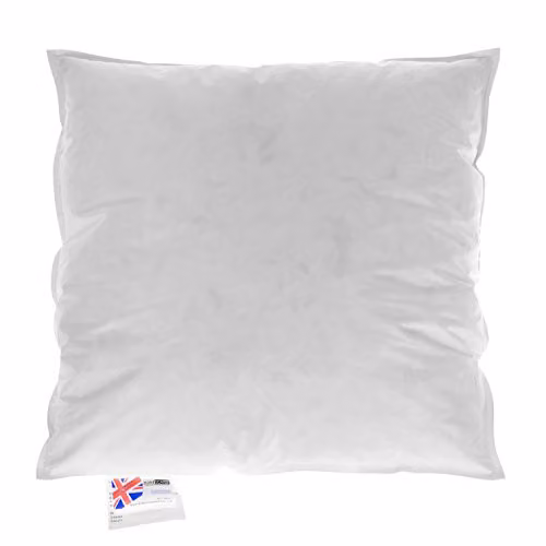 Homescapes Goose Feather and Down Cushion Pad, White, W/D/H: 50 x 50 x 50 cm