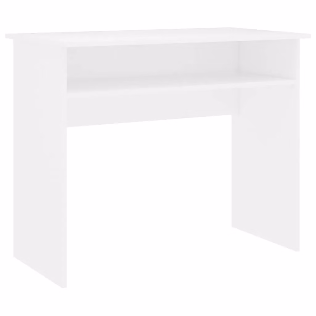 Berkfield Home White Computer Desk in MDF, W/D/H: 90 x 50 x 74 cm – 2