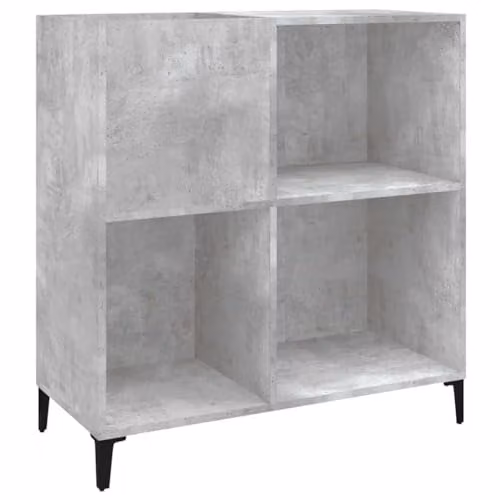 vidaXL Industrial Record Cabinet in Grey, Made of MDF and Metal