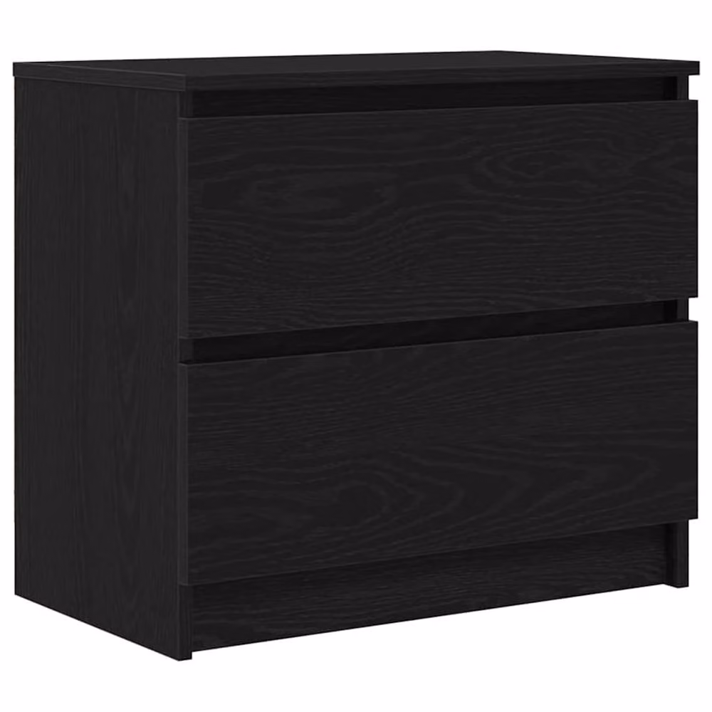Berkfield Home Modern Black Matt TV Cabinet in Engineered Wood W/D/H: 60 x 35 x 54 cm – 3