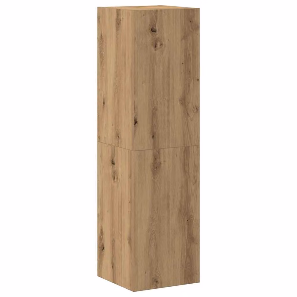 Berkfield Home Artisan Oak Wall Mounted TV Cabinet Set of 3 in Brown – 3