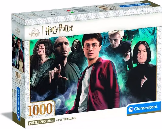 Clementoni Harry Potter 1000 Piece Jigsaw Puzzle, Multicolour and White
