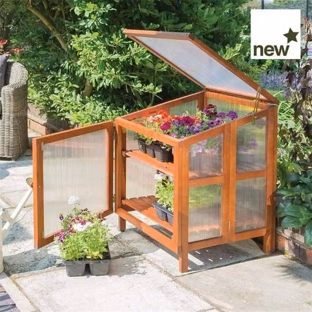 Rowlinsons Hardwood Coldframe in Brown, W: 60 cm, D: 61 cm, H: 80 cm