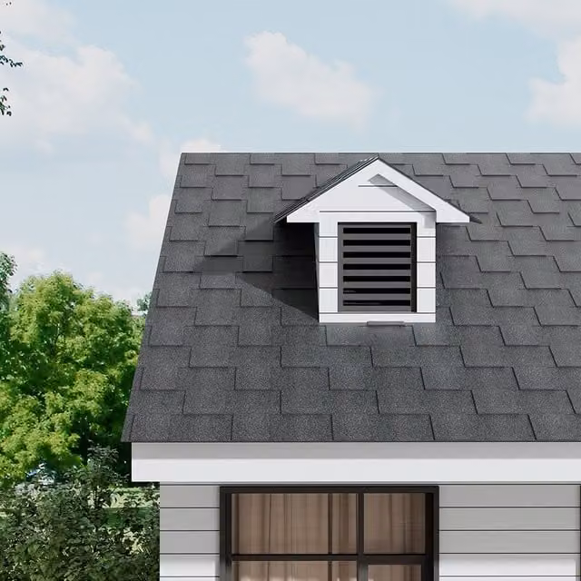 Livingandhome Set of 14 Self Adhesive Laminated Asphalt Roof Shingles in Black and Grey