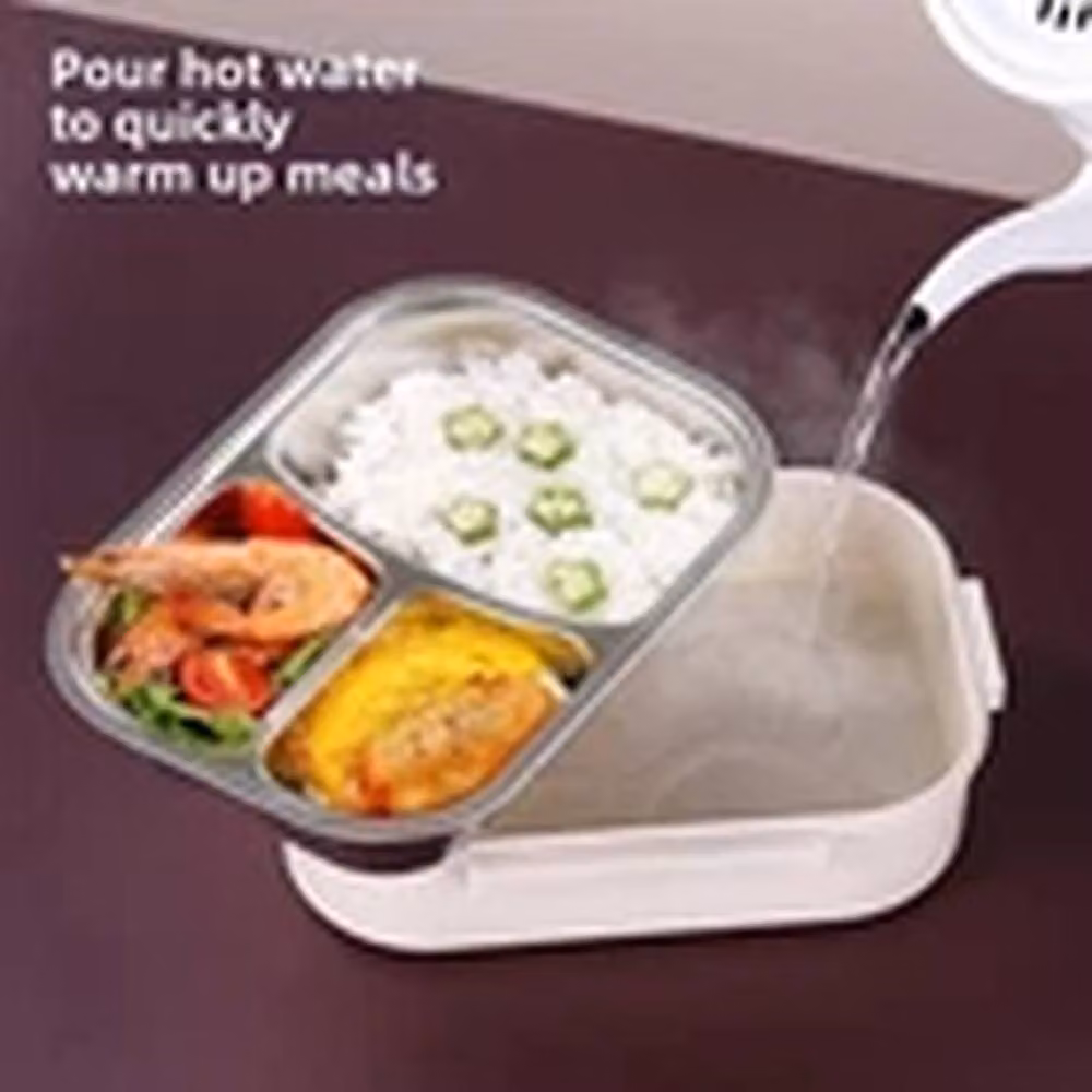 Havendro Pink Thermal Lunch Box, 1000ml Stainless Steel Insulated and Leak-Proof Container with Cutlery – 2