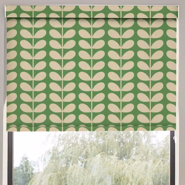 Orla Kiely Solid Stem Translucent Made to Measure Roller Blind, Green