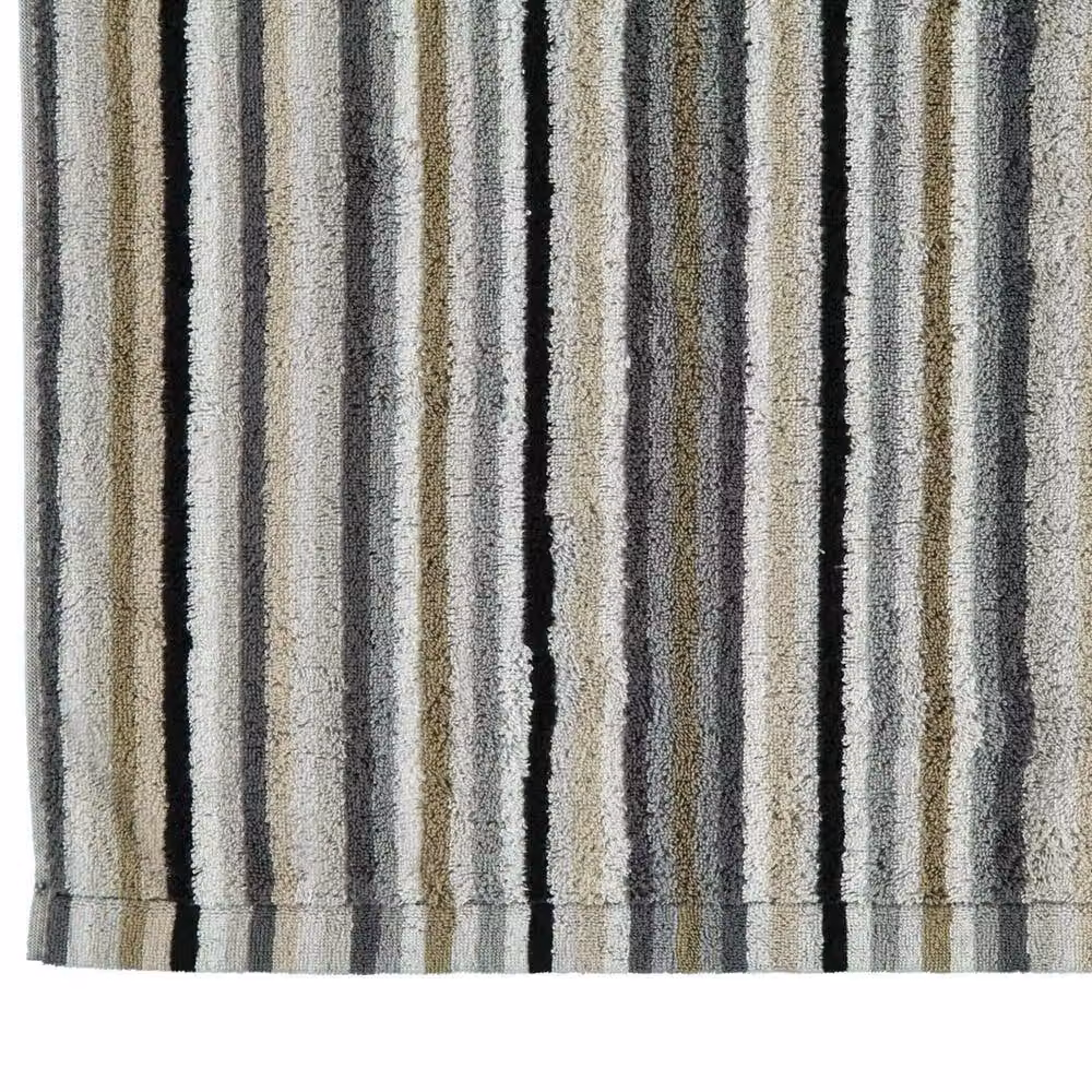 Cawo Life Style Stripes Cotton Terry Towel in Beige and Multicolour – 3