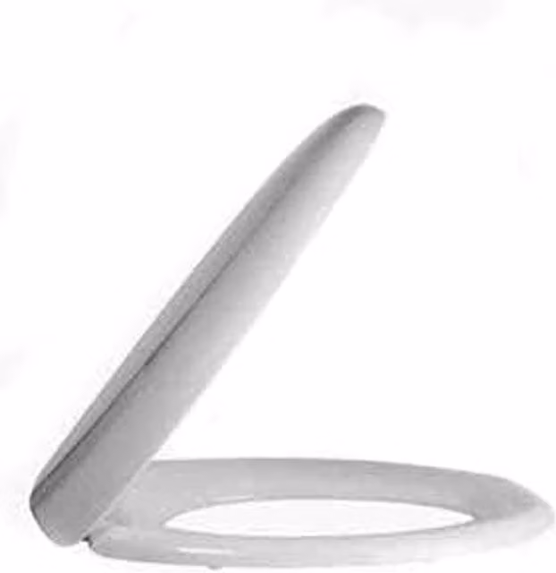 Marco Paul Oval Soft Close Toilet Seat in White MDF Wood – 1